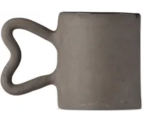 Black Heart Handle Mug