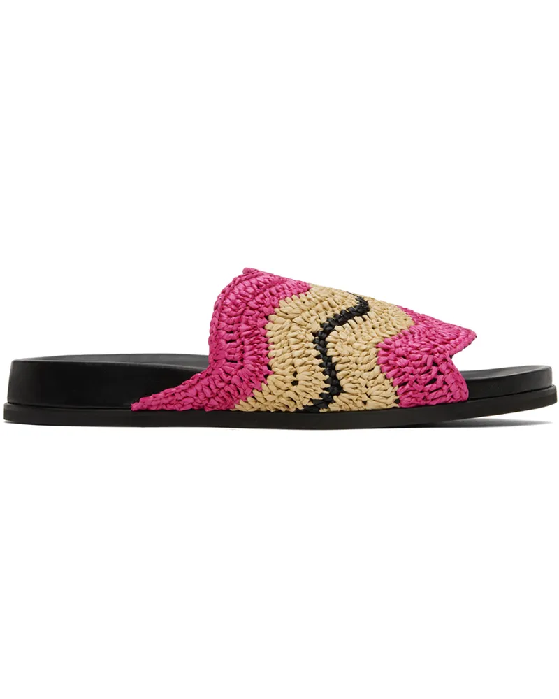 Marni Pink & Beige No Vacancy Inn Edition Fussbett Sandals Zo542