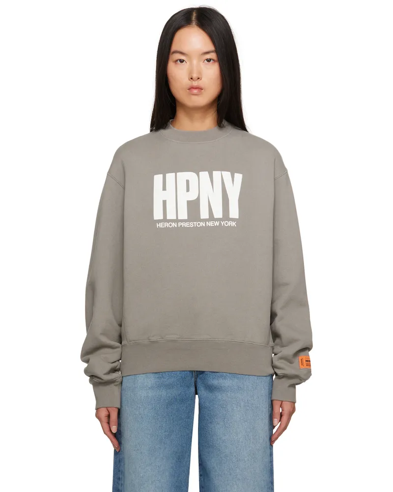 Heron Preston Gray 'HPNY' Sweatshirt Grey