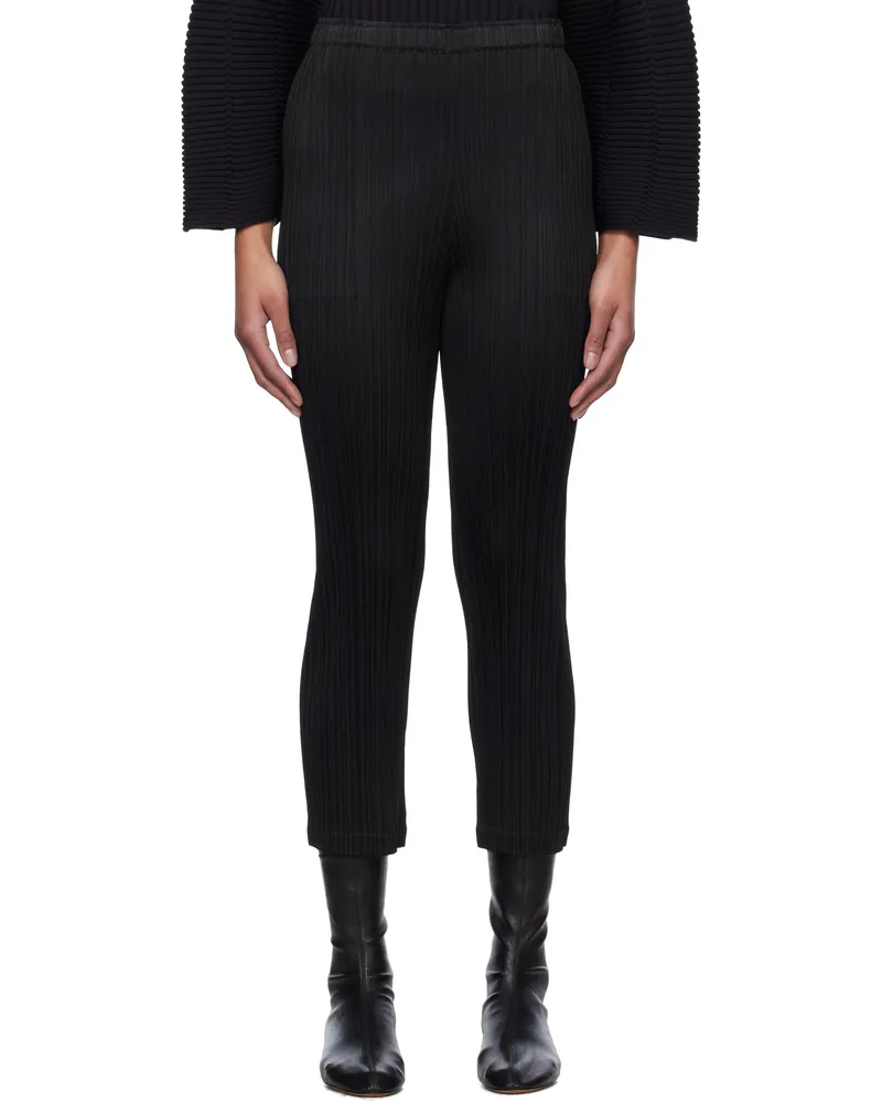 Issey Miyake Black Monthly Colors January Trousers 15