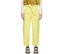 Yellow Belted Cargo Pants