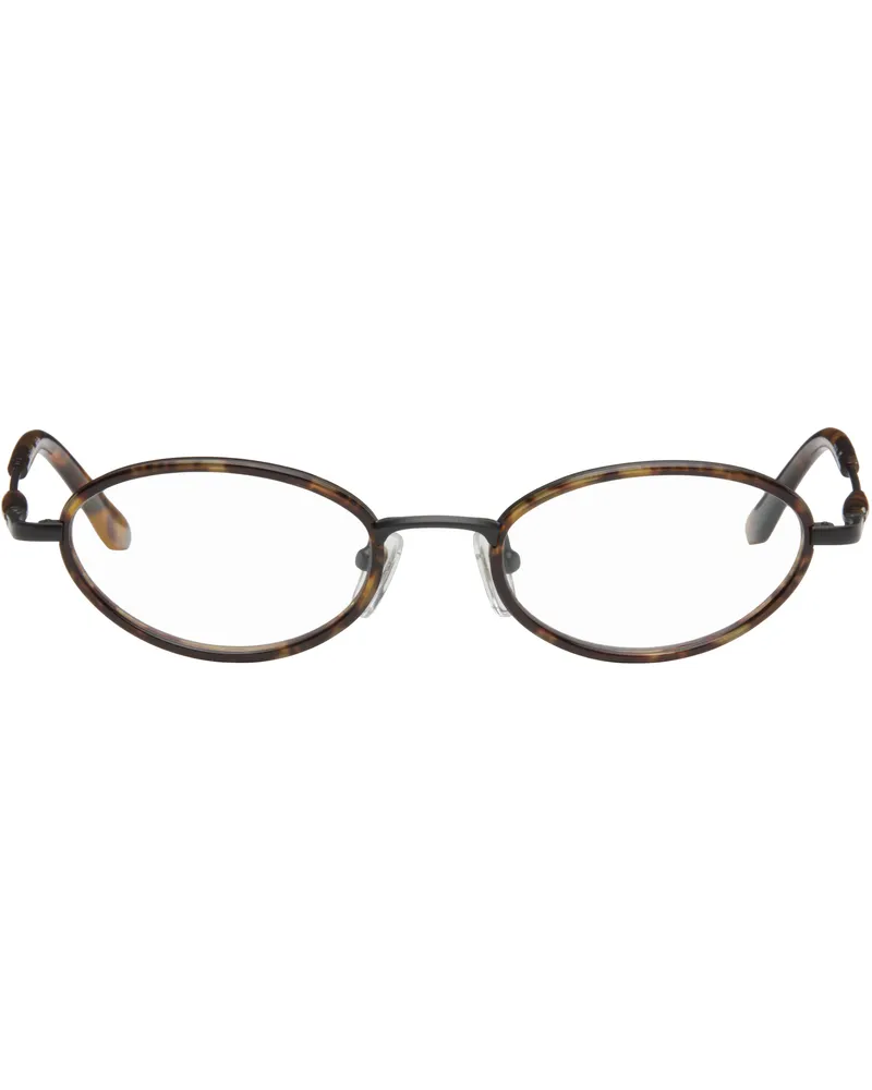 Bonnie Clyde Black & Brown Voodoo Glasses Borwn