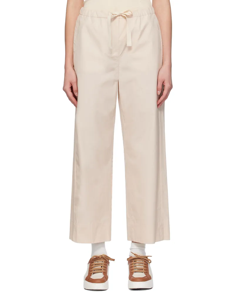 Max Mara Beige Drawstring Trousers 2