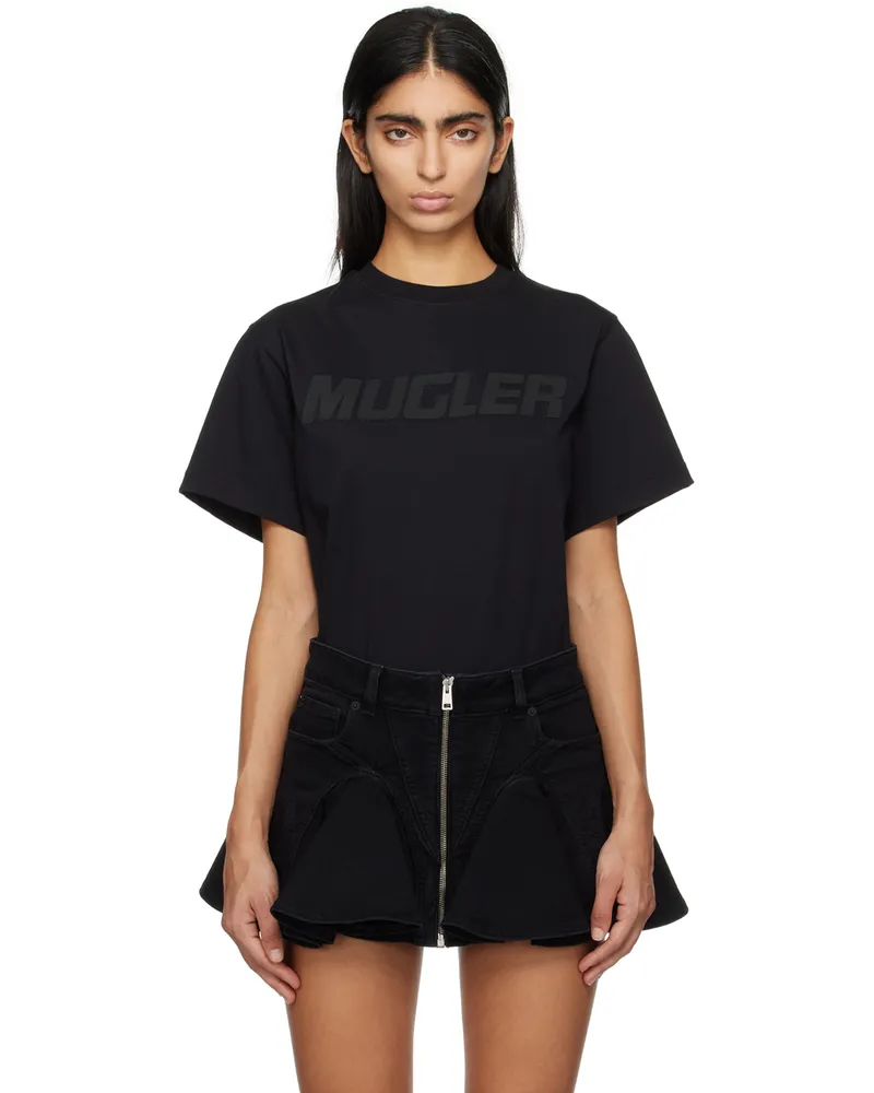 Thierry Mugler Black Bonded T-Shirt 1999