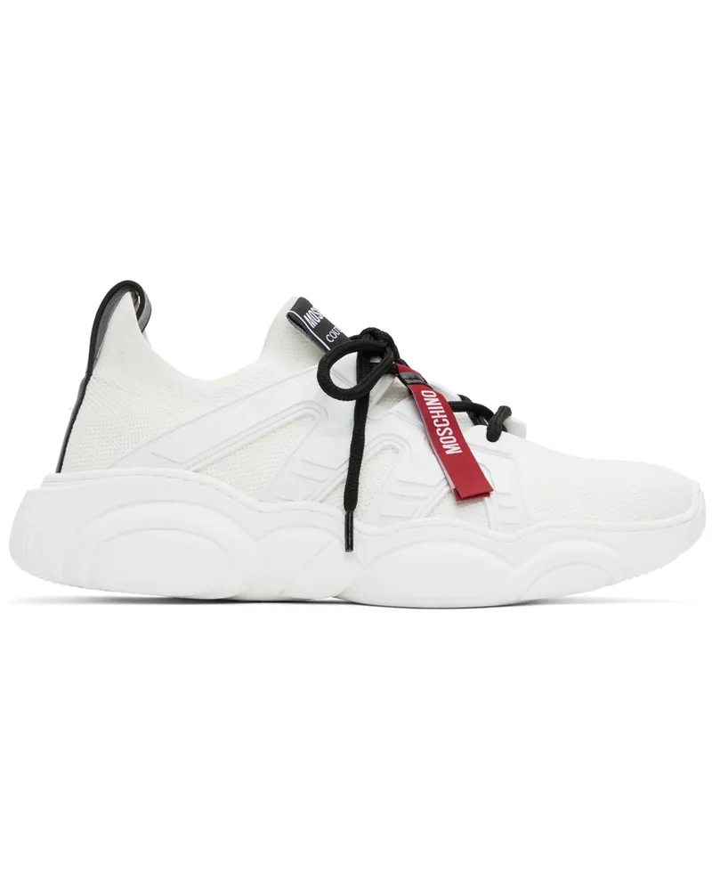 Moschino White Teddy Sneakers White
