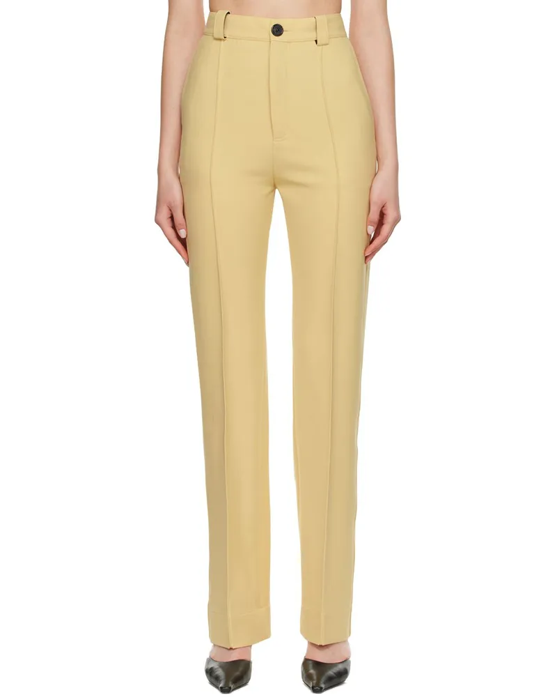 KWAIDAN EDITIONS SSENSE Exclusive Beige Polyester Trousers Vanilla