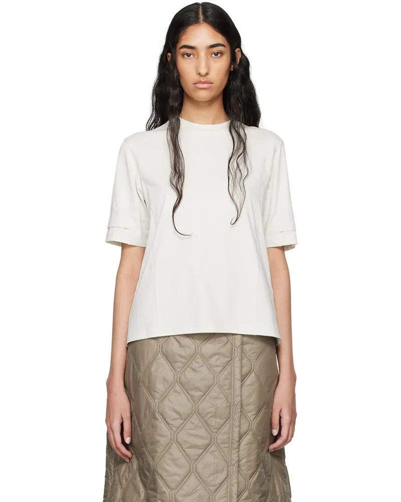 Moncler Gray Bonded Logo T-Shirt 90d