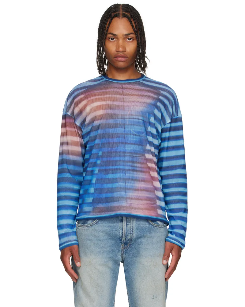 Jean Paul Gaultier Blue 'The Oversized Air' Top 565034-lightblue