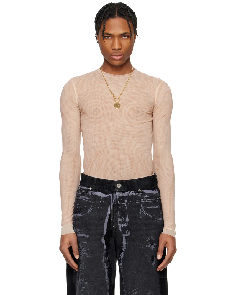 Jean Paul Gaultier Pink 'The Spirale' T-shirt 2026-palepink