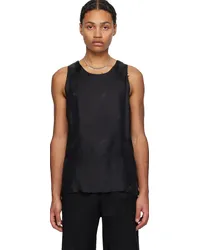 Maison Margiela Black Paneled Tank Top Black