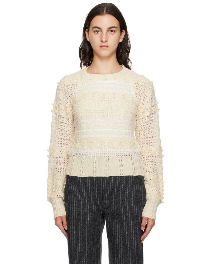 Rag & Bone Off-White Striped Sweater White