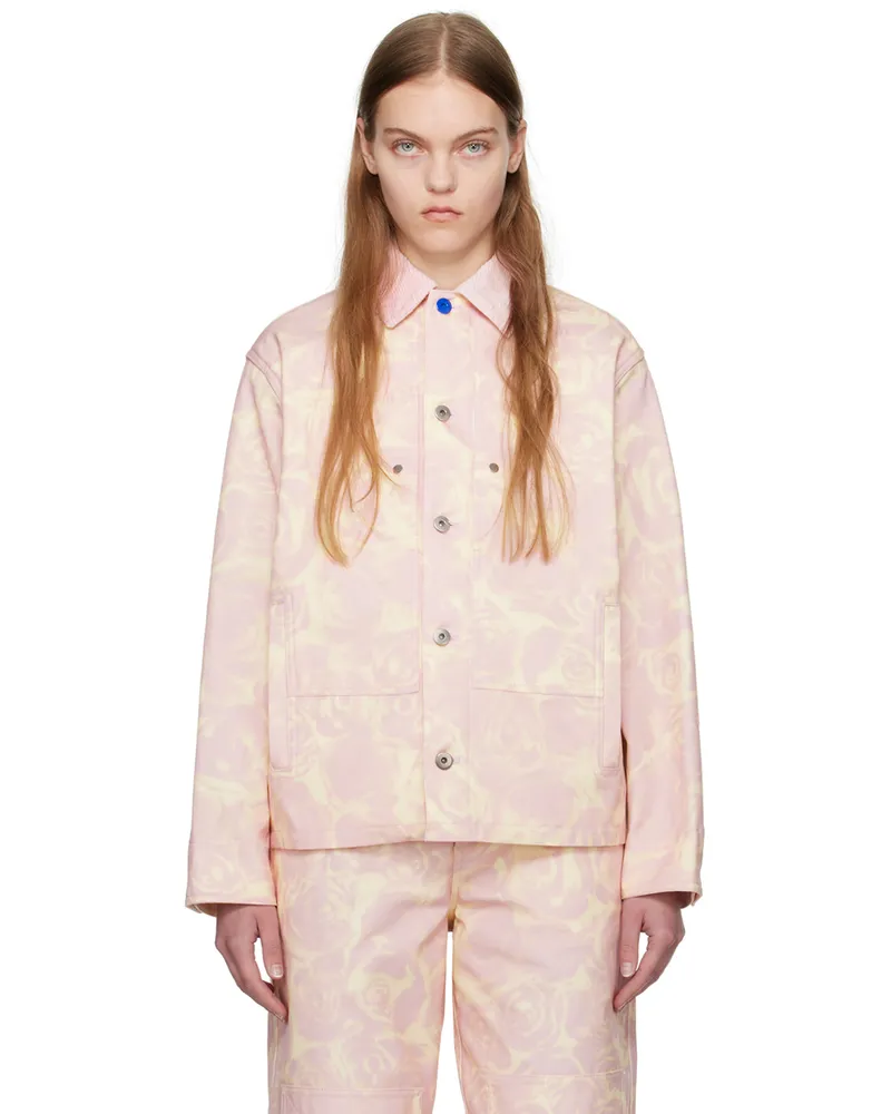 Burberry Pink Button Jacket Cameo