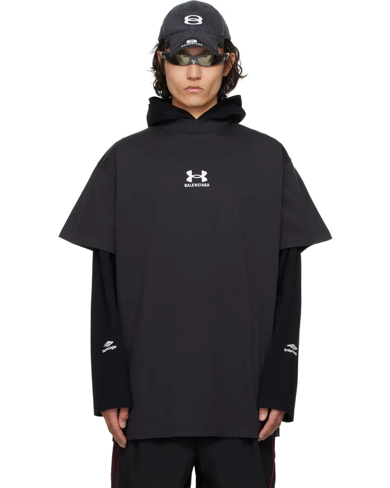 Balenciaga Black Under Armour Edition Oversized T-shirt 9034