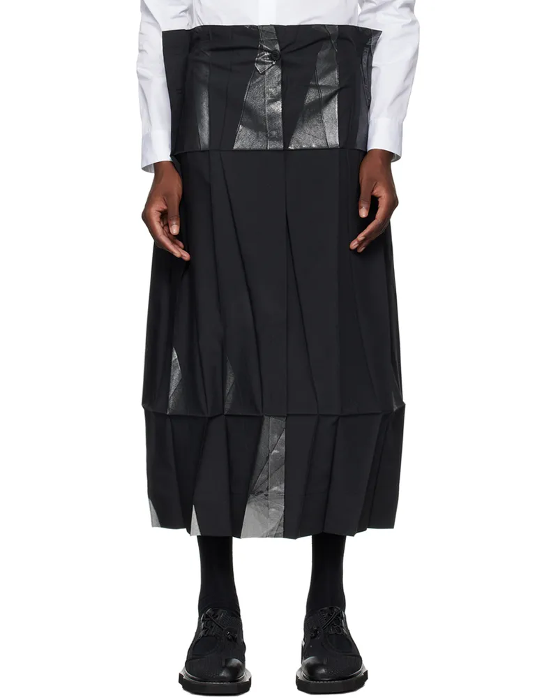 Issey Miyake Black Standard Trousers 91-black