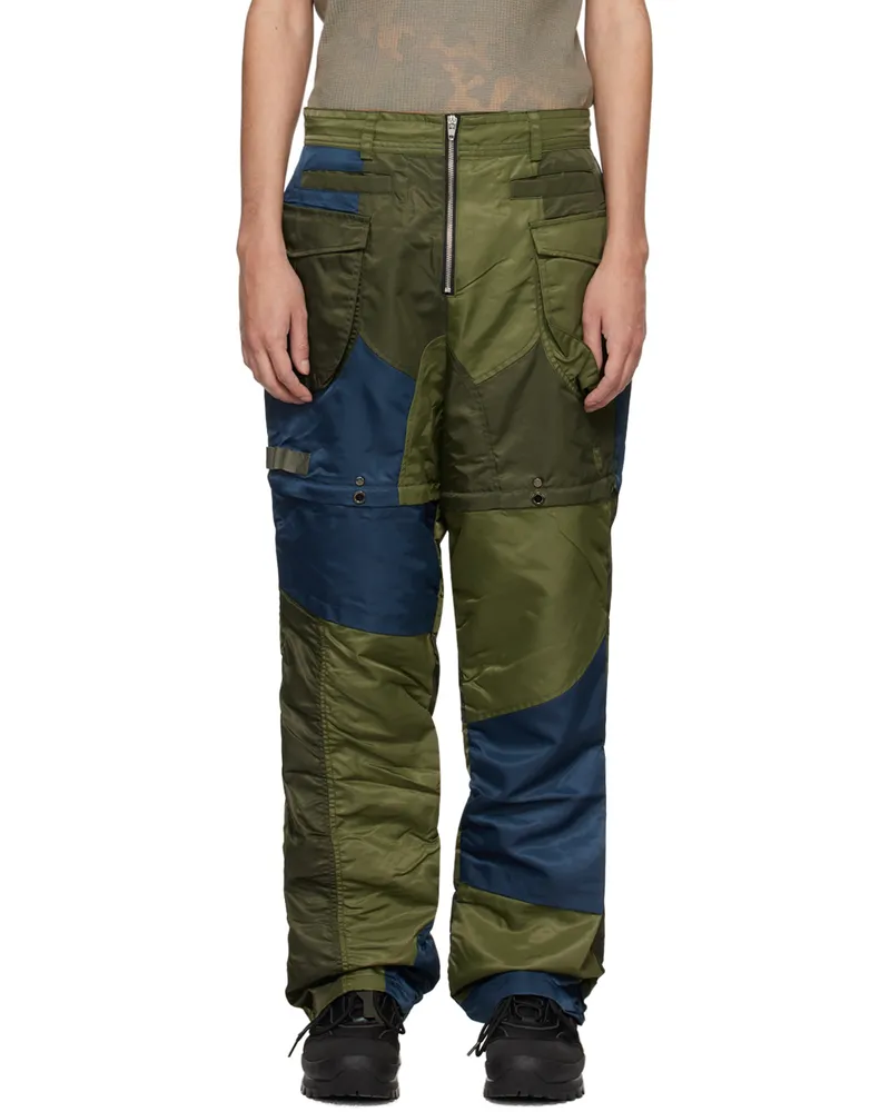 Andersson Bell Khaki & Navy Detachable Cargo Pants Khaki