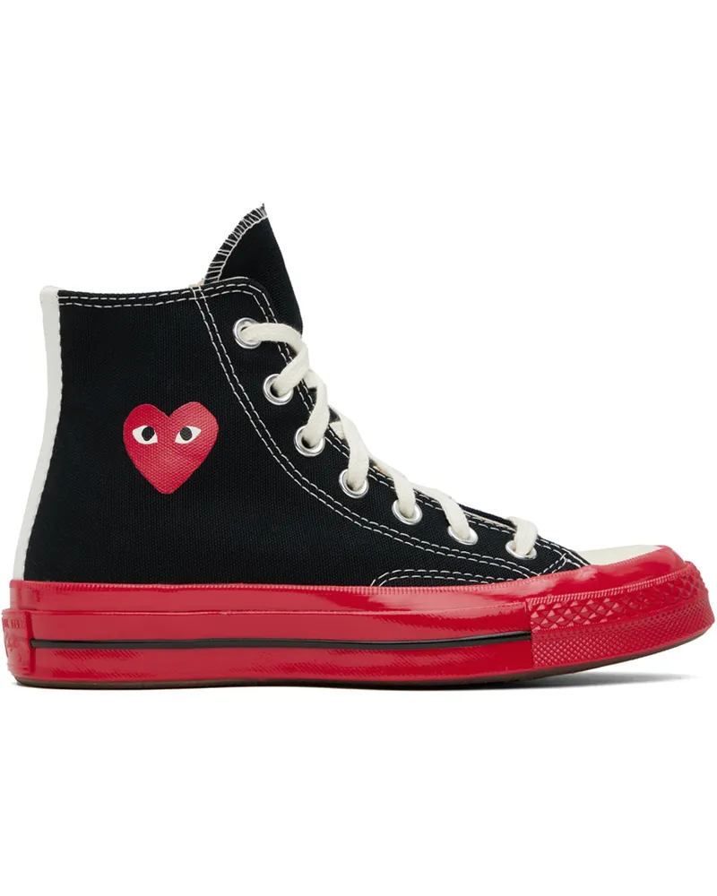 Comme des Garçons Black & Red Converse Edition PLAY Chuck 70 High-Top Sneakers 1