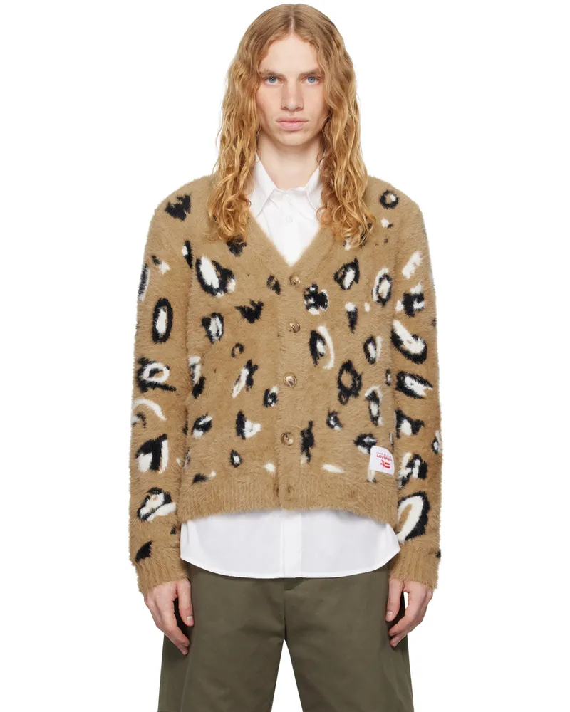 Charles Jeffrey Loverboy Brown Fluffy Label Cardigan Brw
