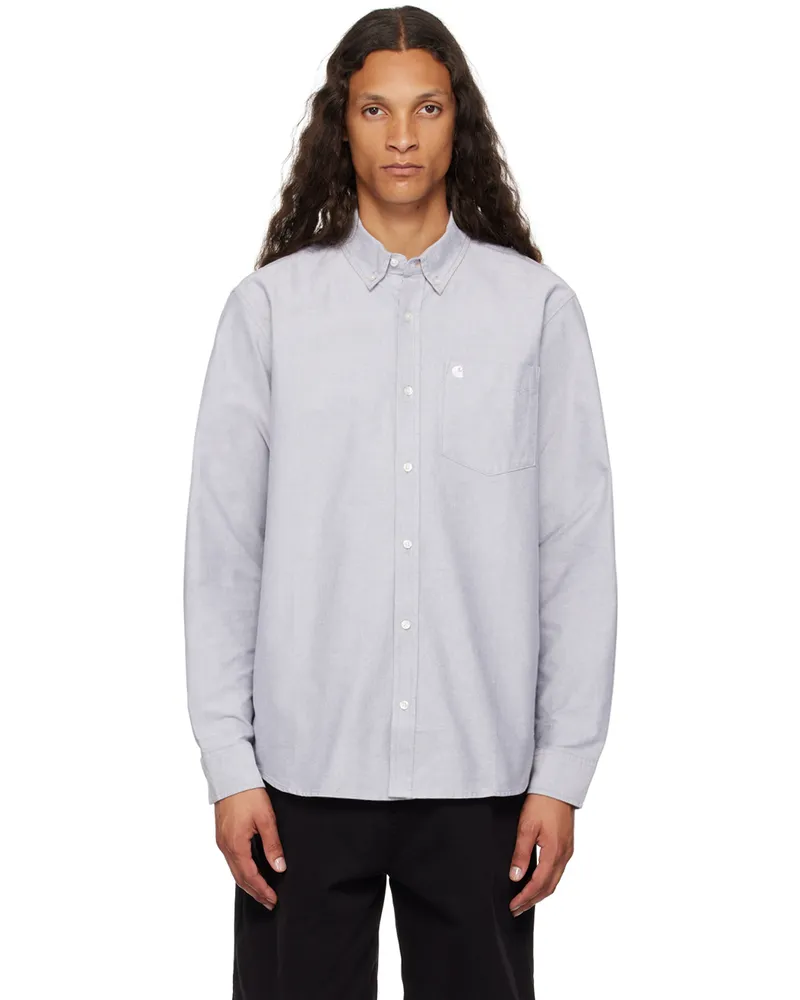 Carhartt WIP Gray Embroidered C-Logo Shirt Xx