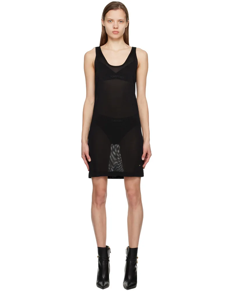 Tom Ford Black Slinky Minidress Lb999
