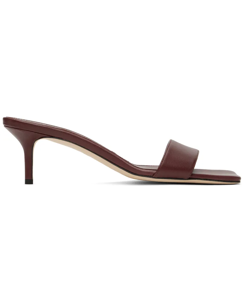 aeyde Burgundy Ilvy Leather Mules Port