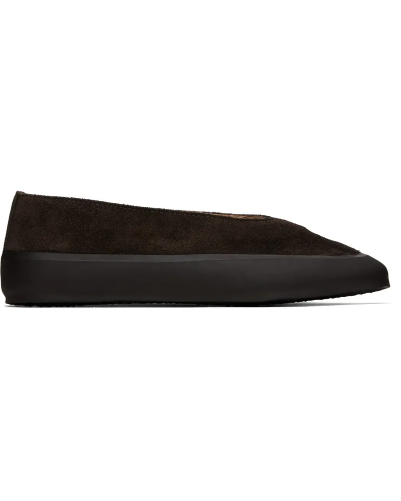 Le Monde Béryl Brown Apres Sci Slip-on Loafers Brown