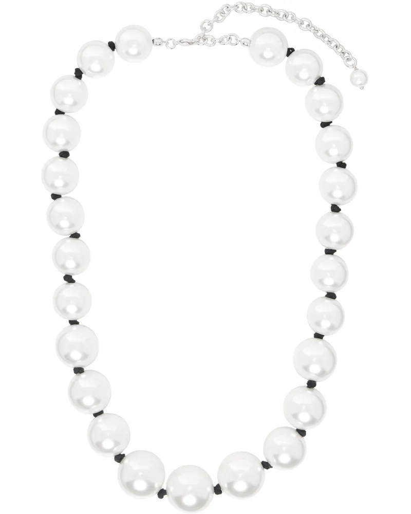 Numbering White #9723 Necklace Black