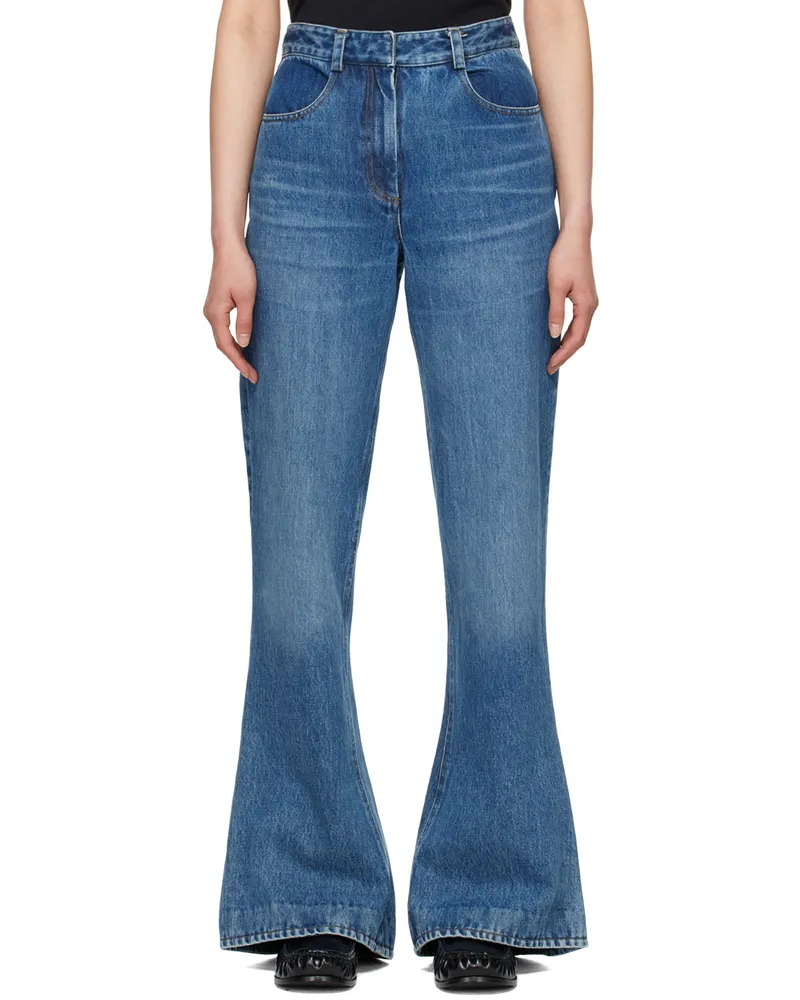 AARON ESH Blue Faded Jeans Blue