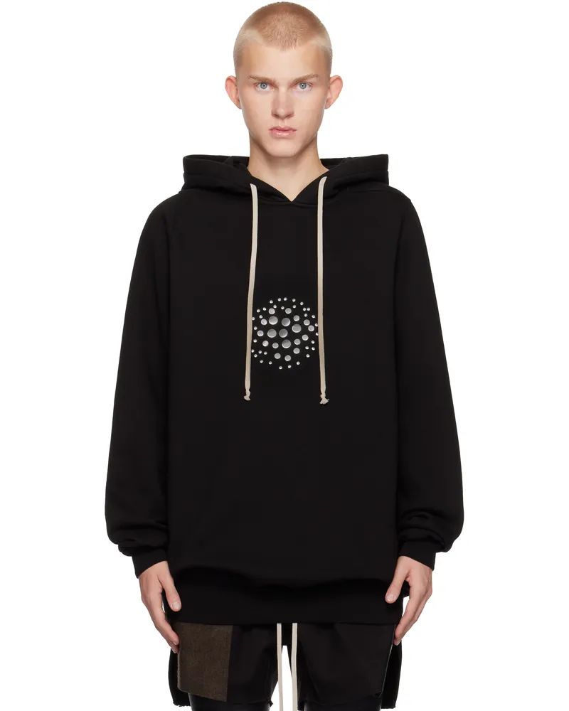 Rick Owens Black Porterville Orb Studs Hoodie 09
