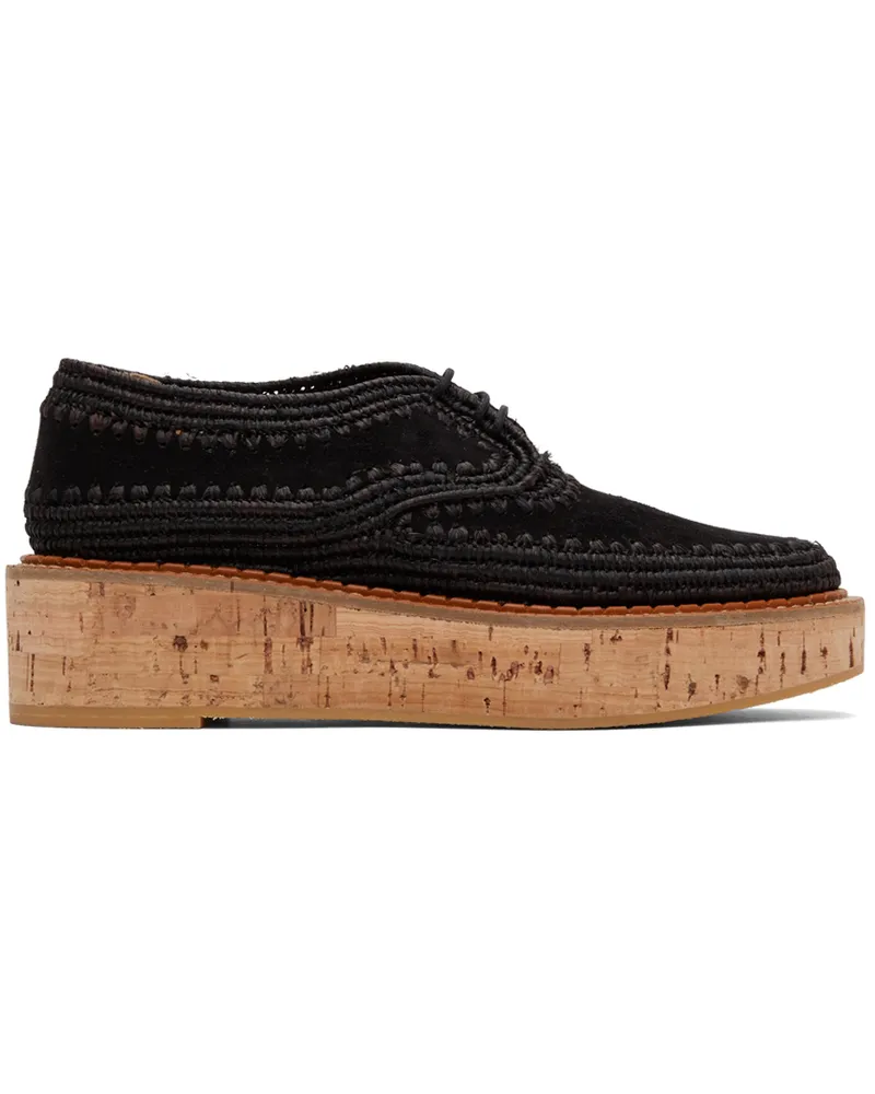 Gabriela Hearst Black Clergerie Edition Suede Louis Brogues Blk