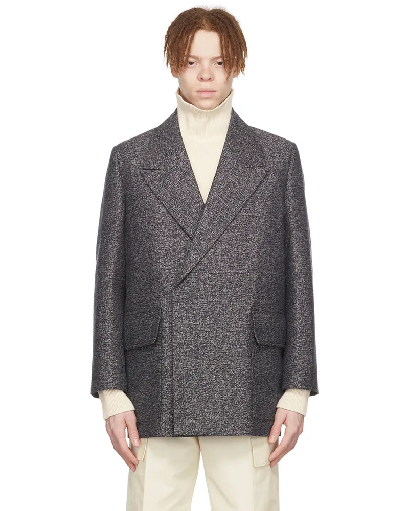 Jil Sander SSENSE Exclusive Blue Cotton Coat 471