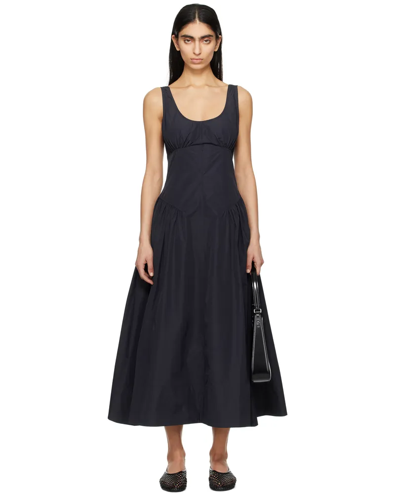 Proenza Schouler Navy Proenza Schouler White Label Kendall Midi Dress Navy