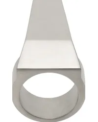 Rick Owens Silver Trunk Ring Palladio