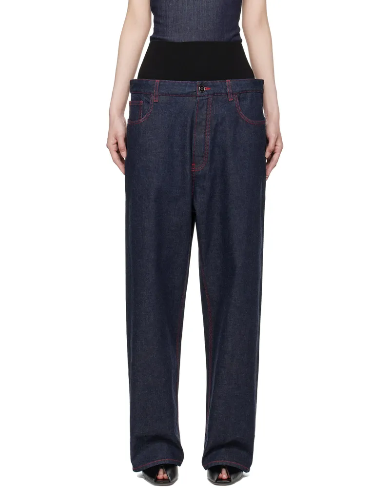 Alaïa Blue Knit Band Jeans 516