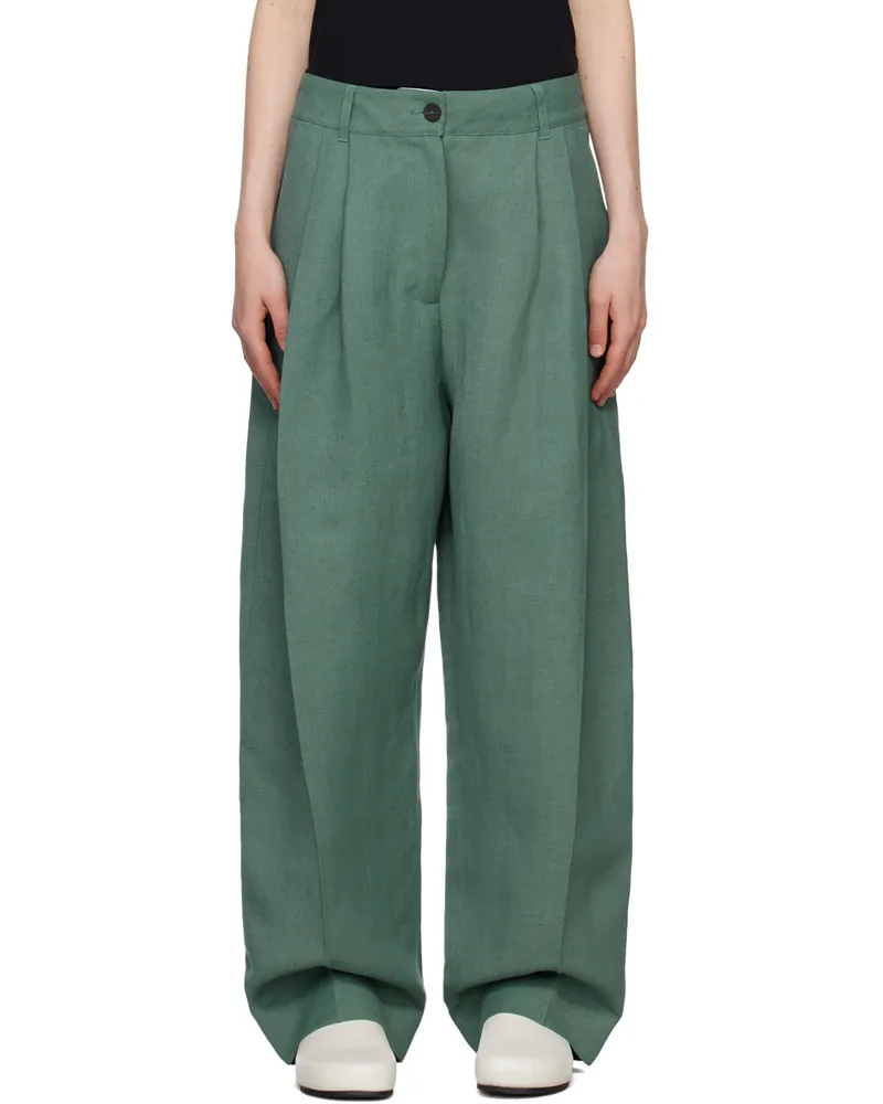 Studio Nicholson Green Acuna Trousers Lake