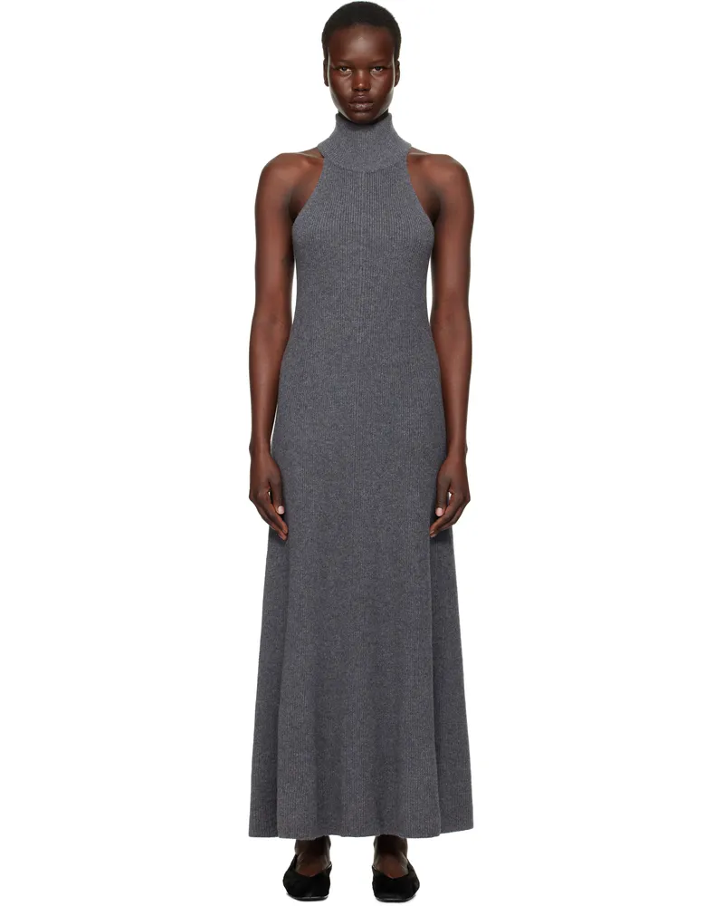 Lisa Yang Gray Amannda Maxi Dress Gr