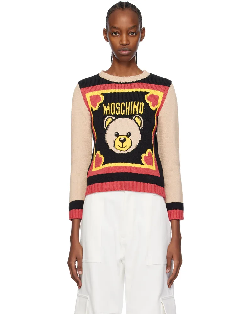 Moschino Multicolor Intarsia Sweater A2018