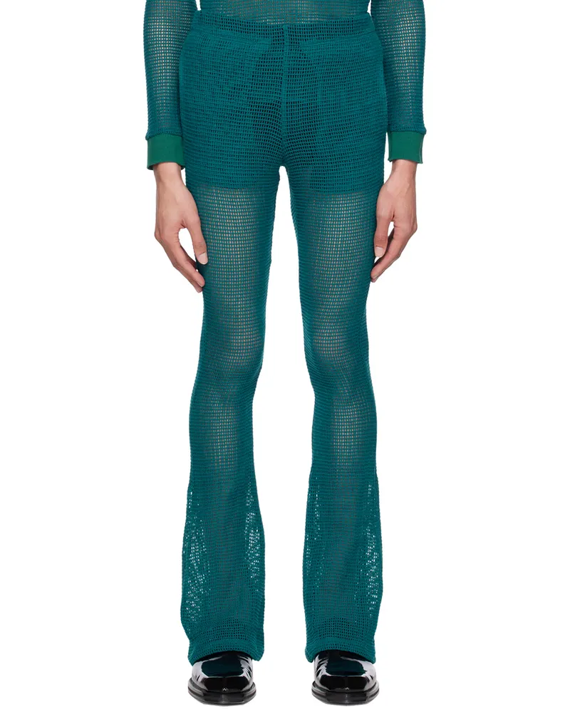 Theophilio Blue Four-Pocket Sweatpants Blue
