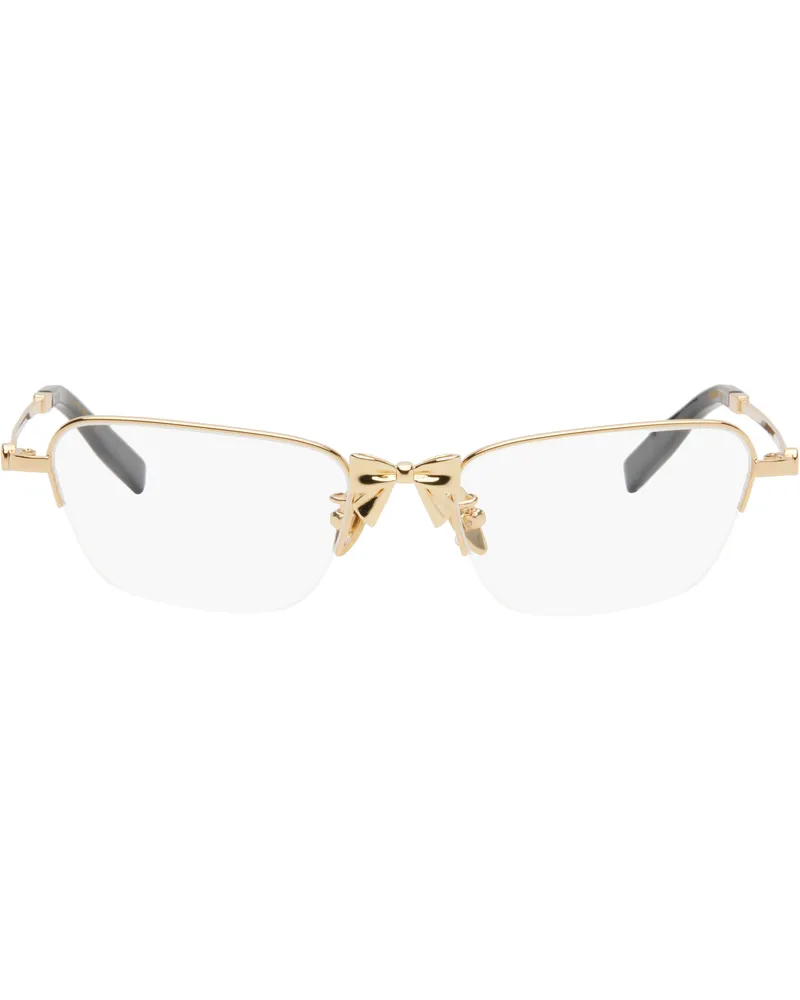 SHUSHU/TONG Gold YVMIN Edition Metal Bowknot Glasses Gold