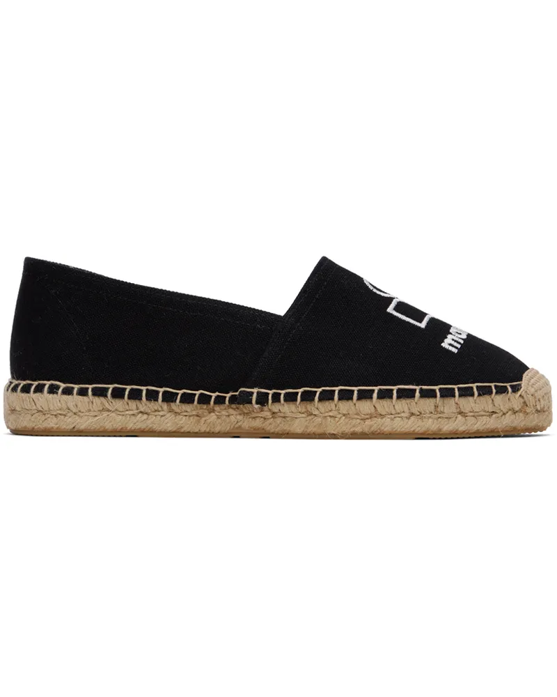 Isabel Marant Black Canae Cotton Espadrilles 01bk
