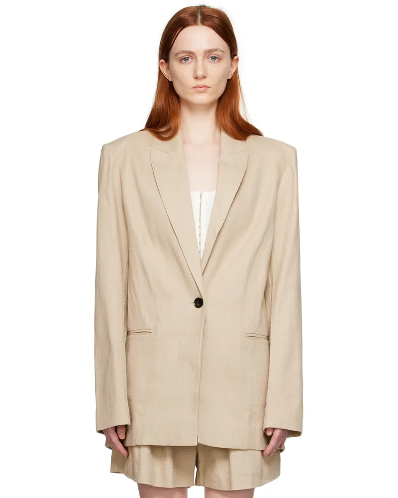 bec & bridge Beige Manon Blazer Almond