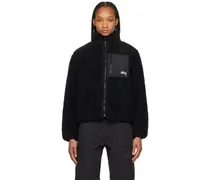 Black Embroidered Reversible Jacket