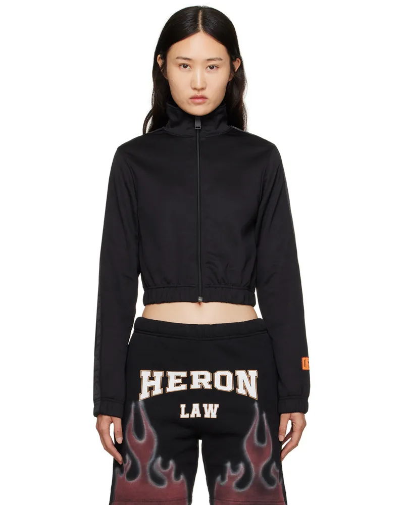 Heron Preston Black Zip Track Jacket Black