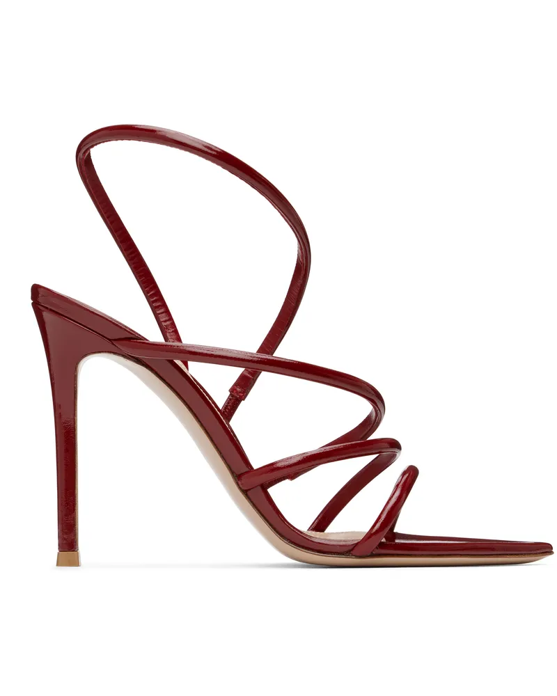 Gianvito Rossi Red Ettie Heeled Sandals Rouge