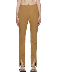 Nanushka Brown Florine Trousers Camel