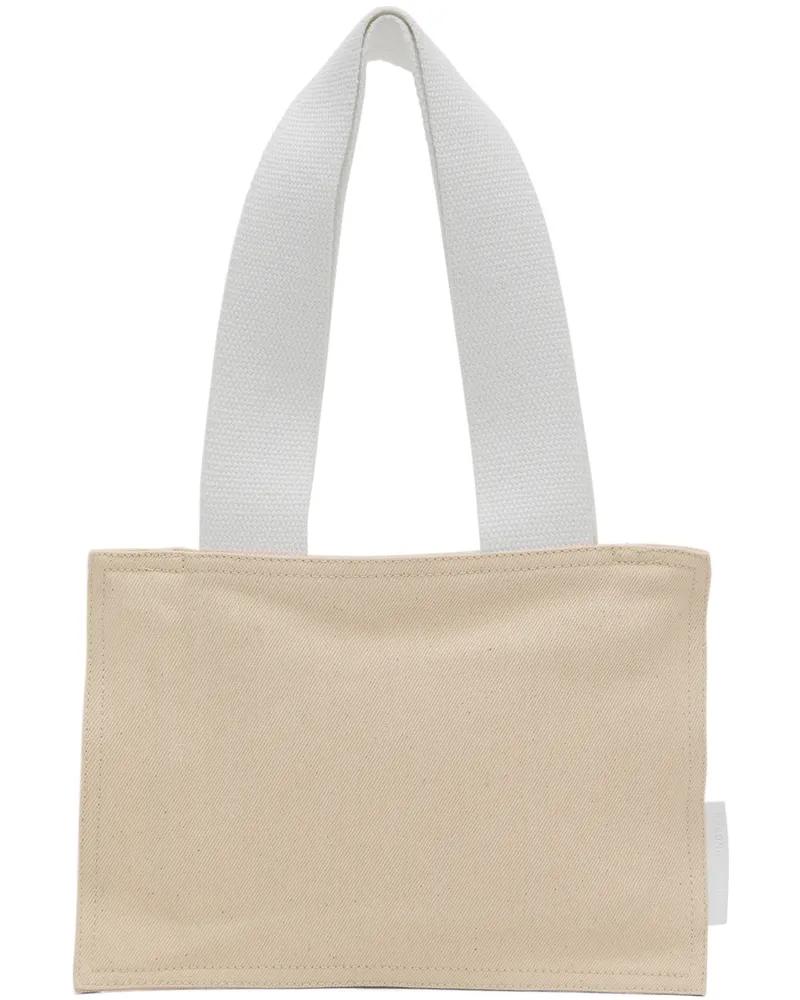 Bianca Saunders Off-White Small Art Folder Tote Ecru