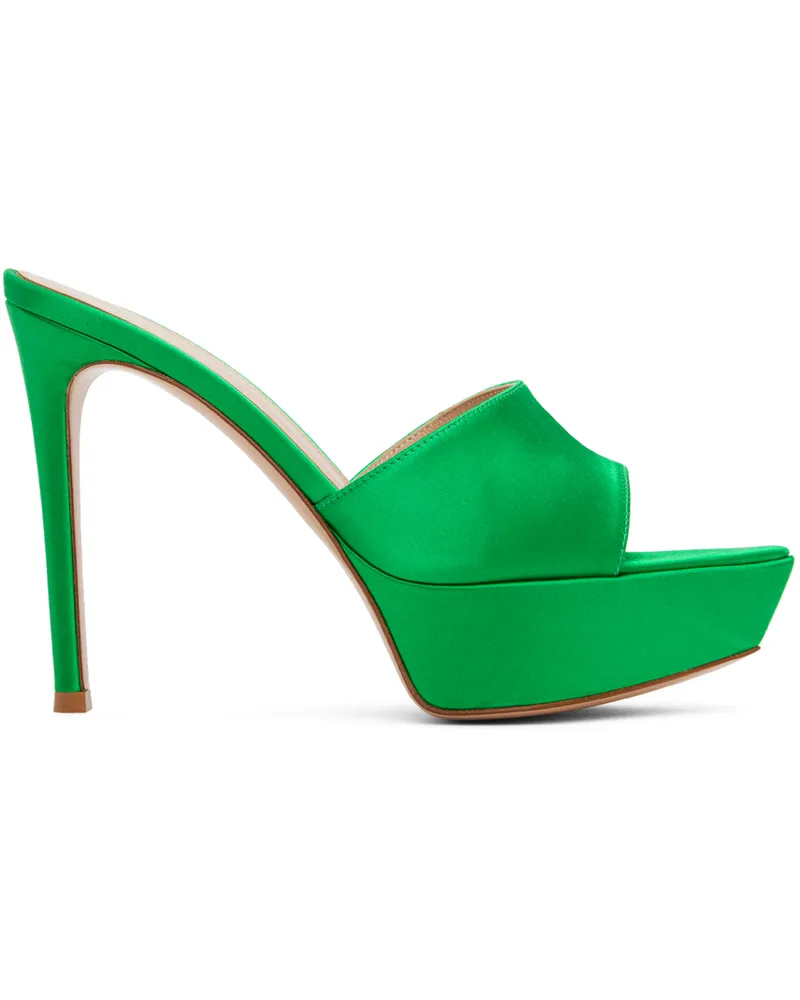 Gianvito Rossi Green Platform Heeled Sandals Green