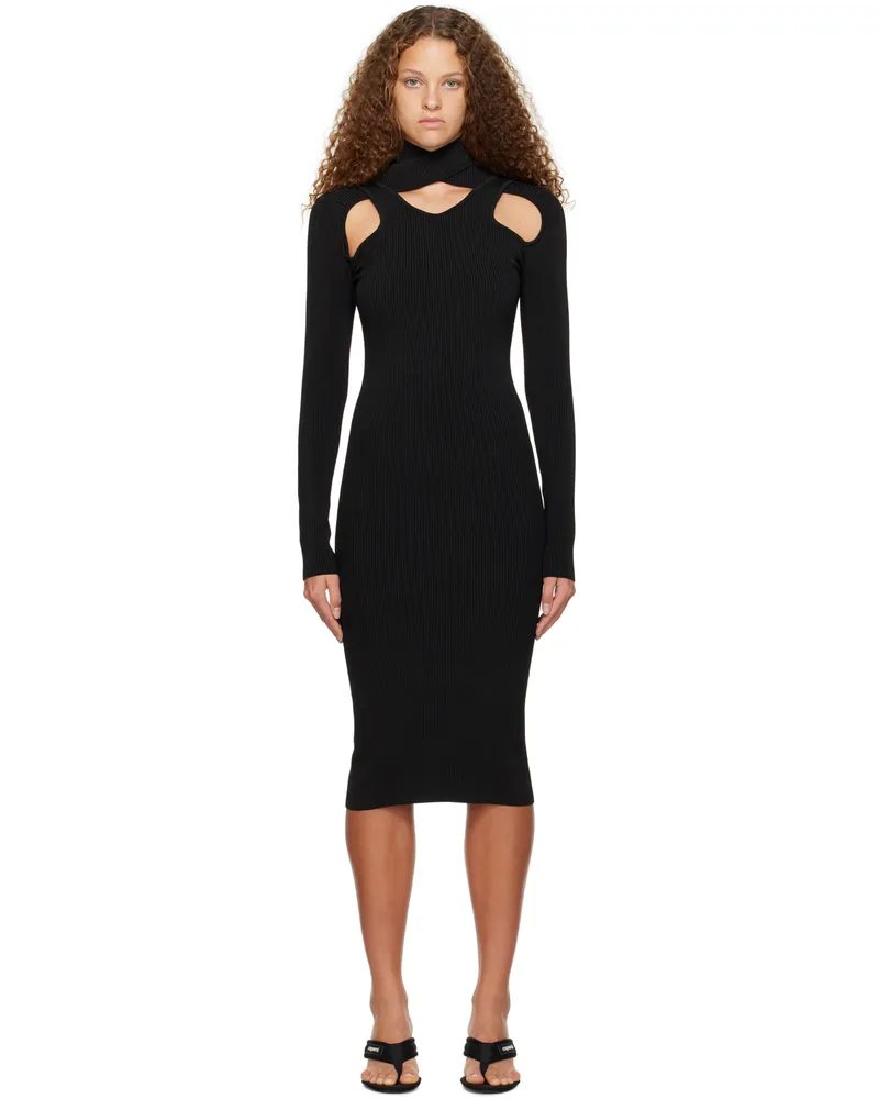 COPERNI Black Layered Midi Dress Black