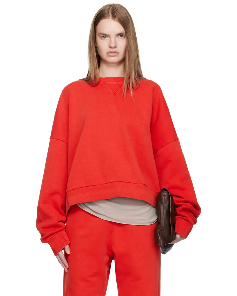 Entire Studios Red Box Crew Sweatshirt Cherry