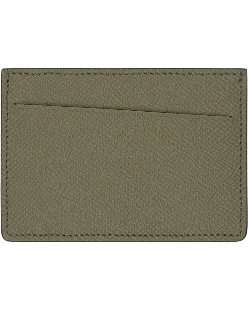 Maison Margiela Khaki Slim 3 CC Card Holder T7429