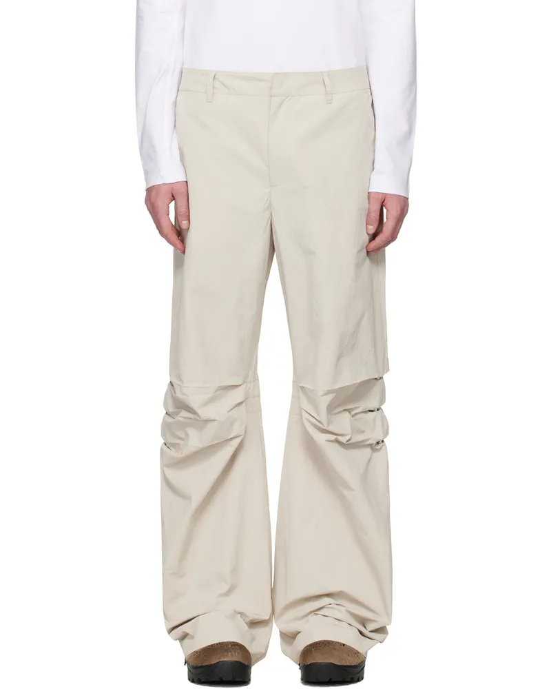 Heliot Emil Beige Ferro Trousers Stone